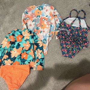 Toddler girl 2T swimsuit lot